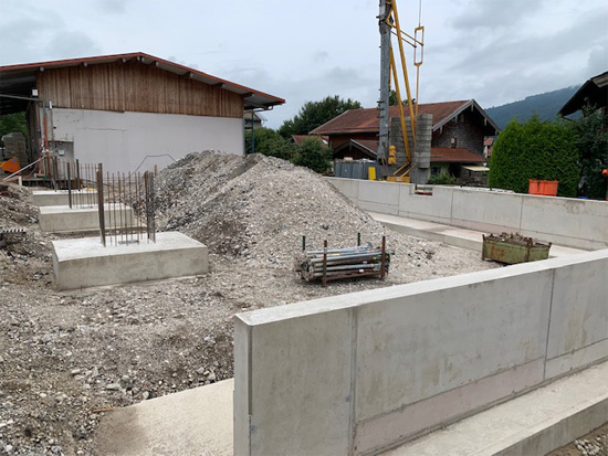 neue Baustoffhalle in Teisendorf