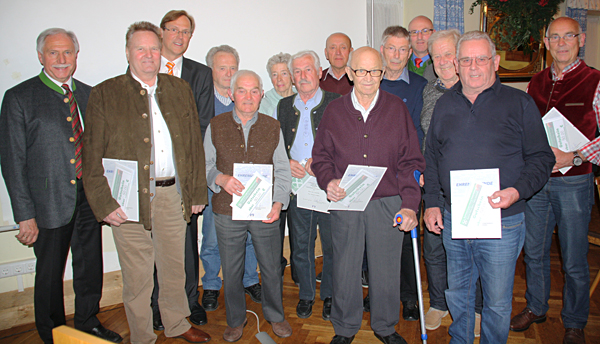 Mitgliederehrung in Saaldorf-Surheim